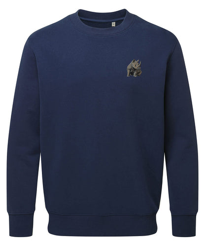 Rhino Embroidered Unisex Jumper