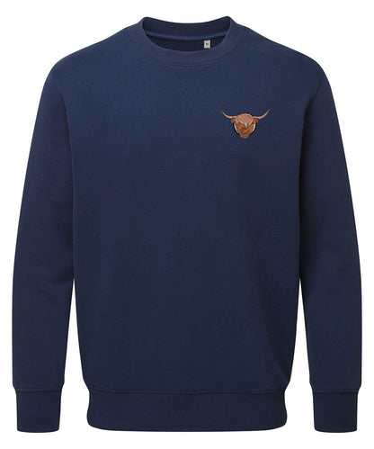 Highland Cow Embroidered Unisex Jumper