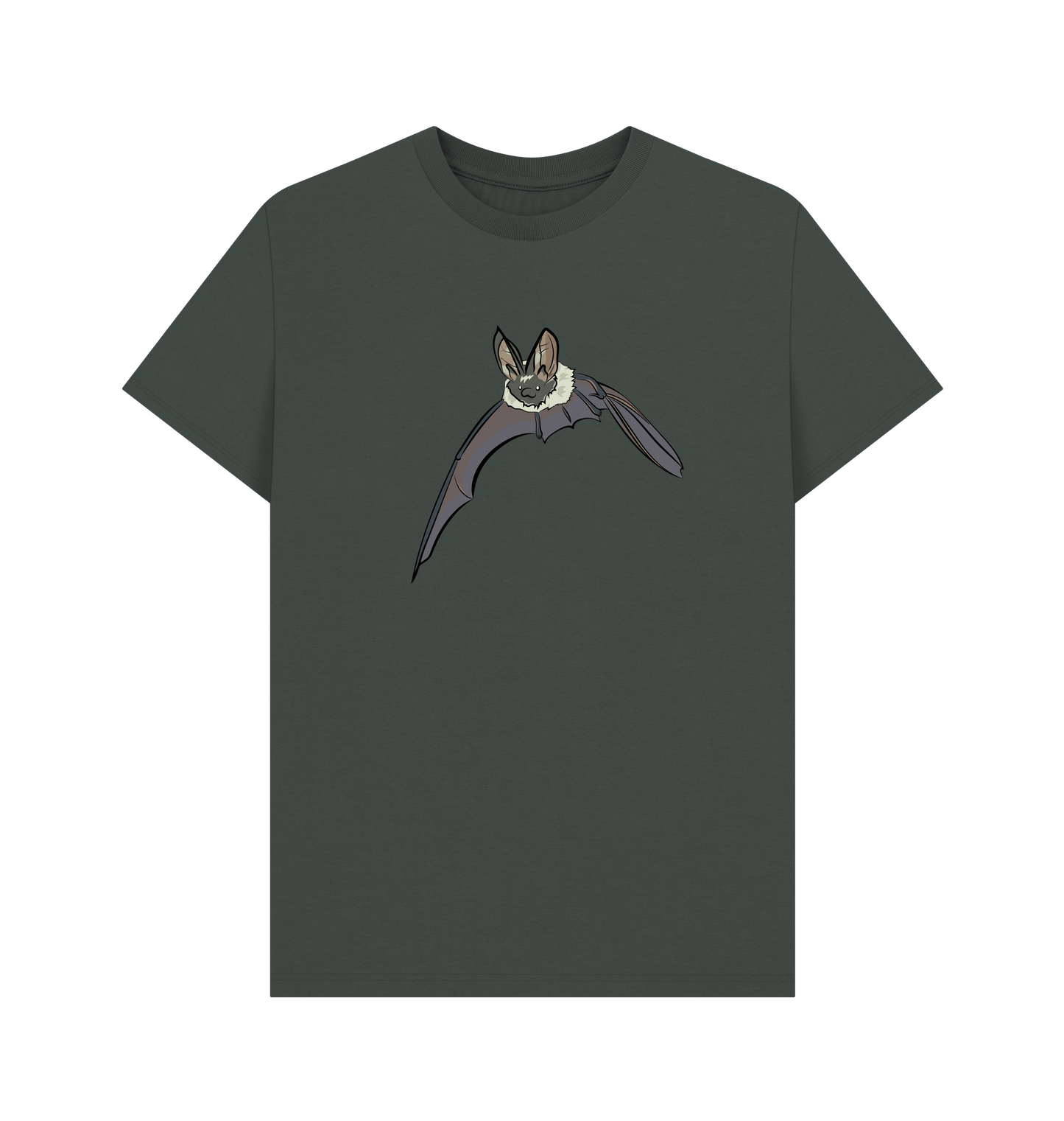 Dark Grey Printed T-shirt Front