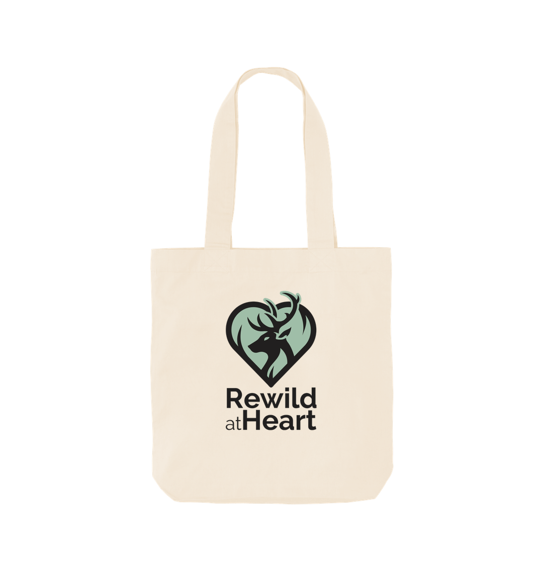 Natural Rewild at Heart Organic Tote Bag
