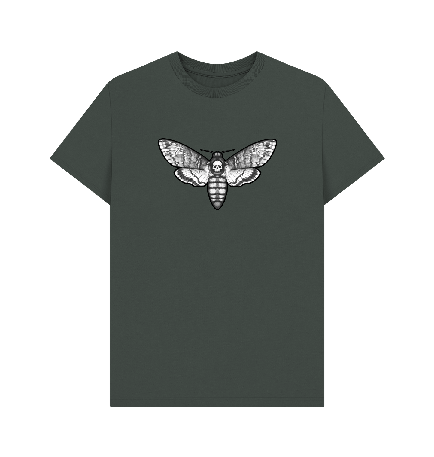 Dark Grey Printed T-shirt Front