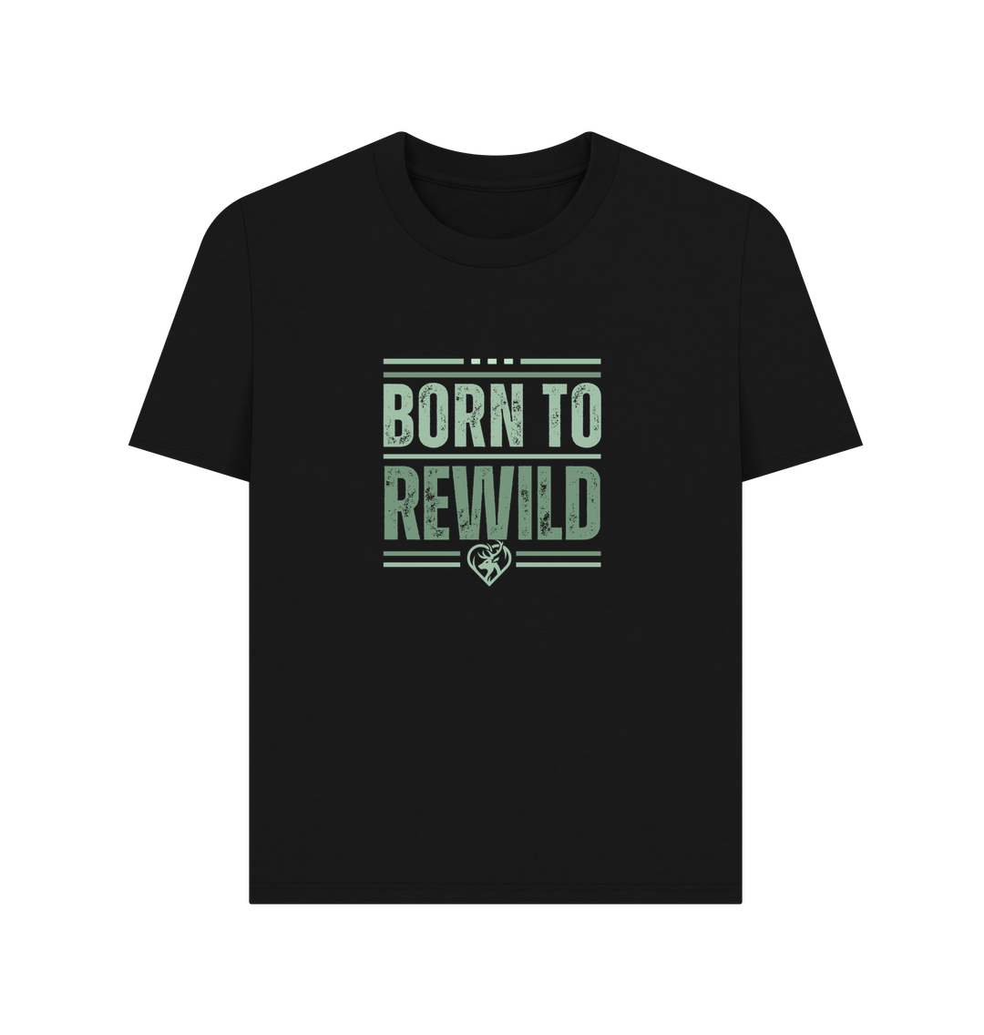 Black Born to Rewild, Women's Classic T-Shirt