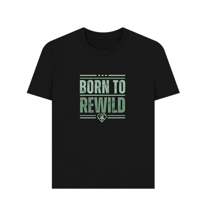 Black Born to Rewild, Women's Classic T-Shirt