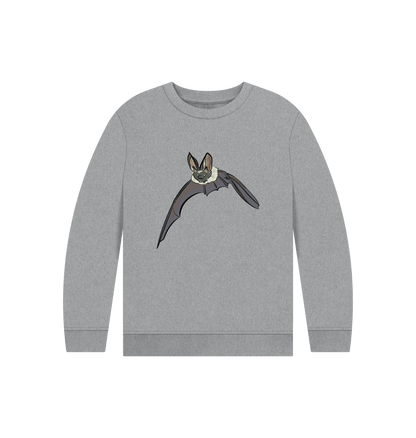 Athletic Grey Printed Kids Jumper Front