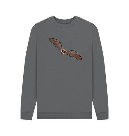 Slate Grey Printed Sweater Front
