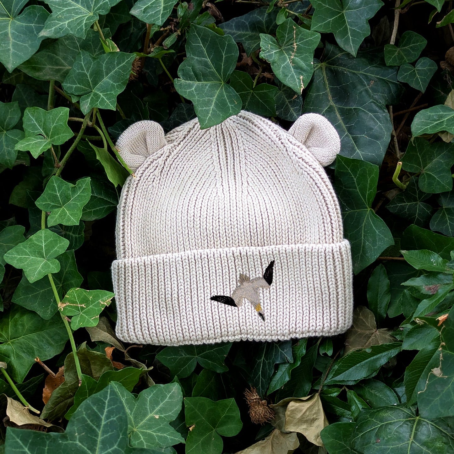 Gannet Embroidered Baby Bear Beanie (up to 2 years)