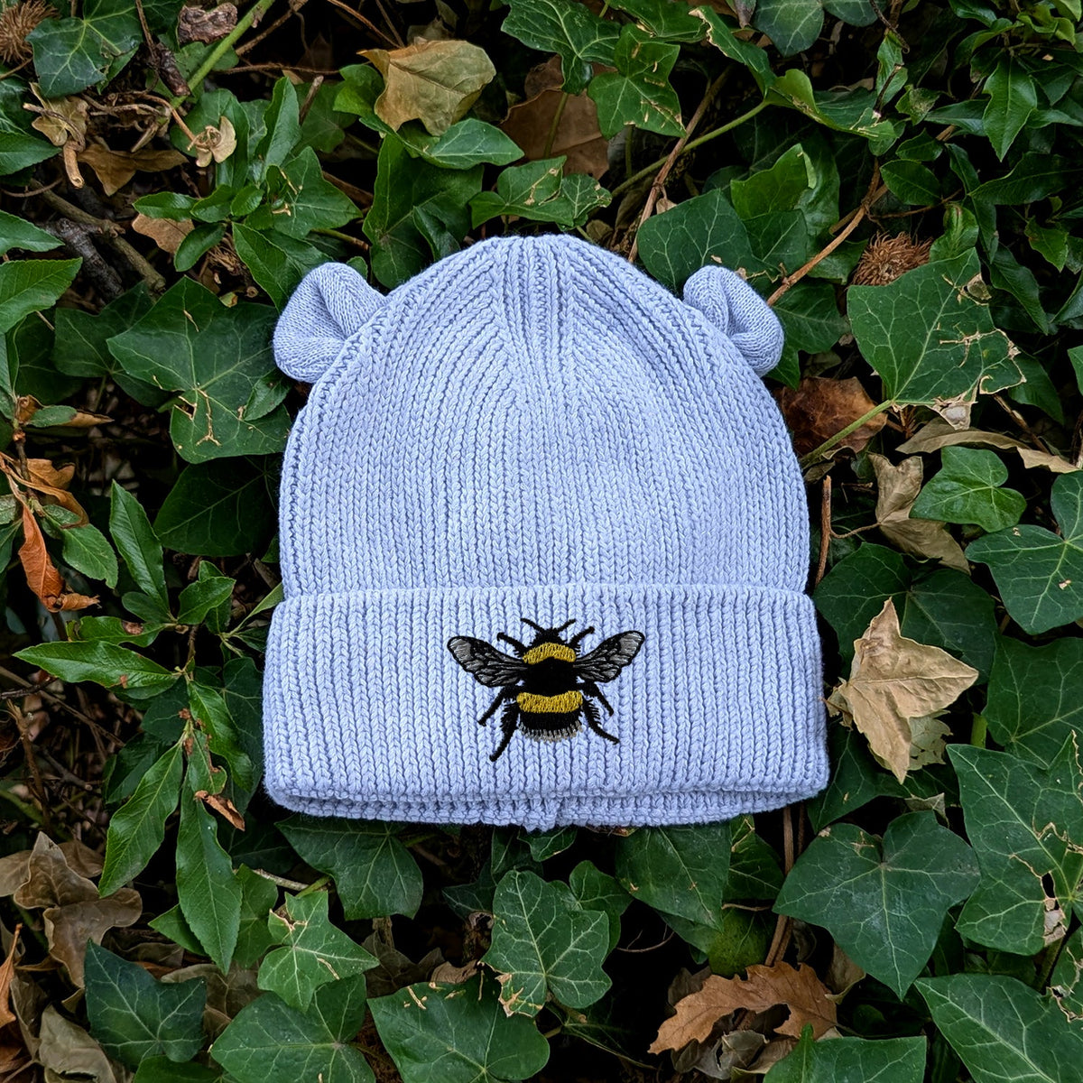 Bumblebee Embroidered Baby Bear Beanie (up to 2 years)
