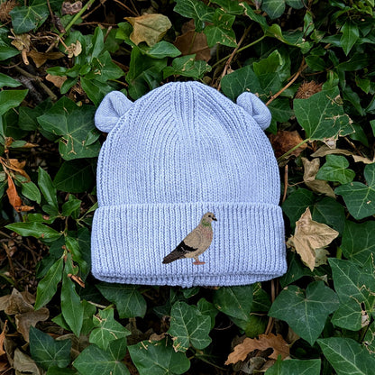 Pigeon Embroidered Baby Bear Beanie (up to 2 years)