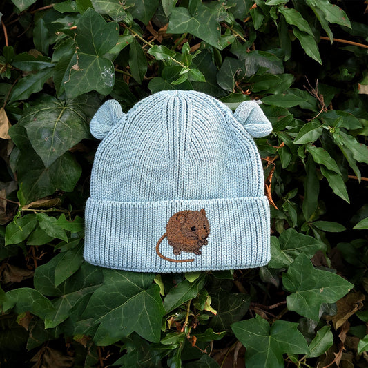 Harvest Mouse Embroidered Baby Bear Beanie (up to 2 years)