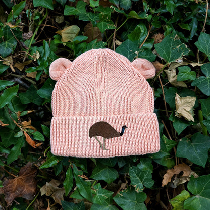 Emu Embroidered Baby Bear Beanie (up to 2 years)