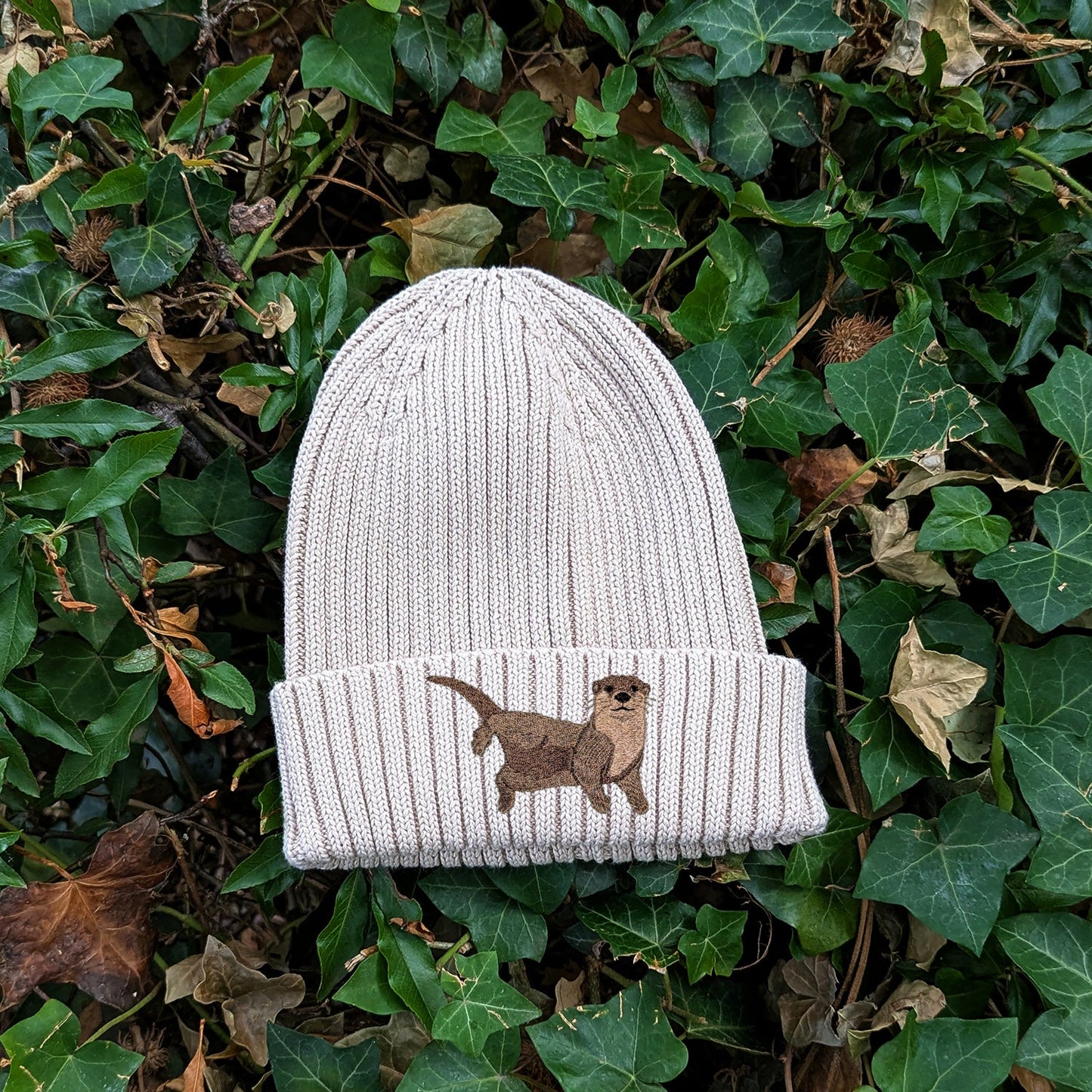 Otter Embroidered Kids Beanie (3 - 7 years)