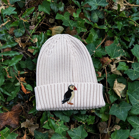 Puffin Embroidered Kids Beanie (3 - 7 years)