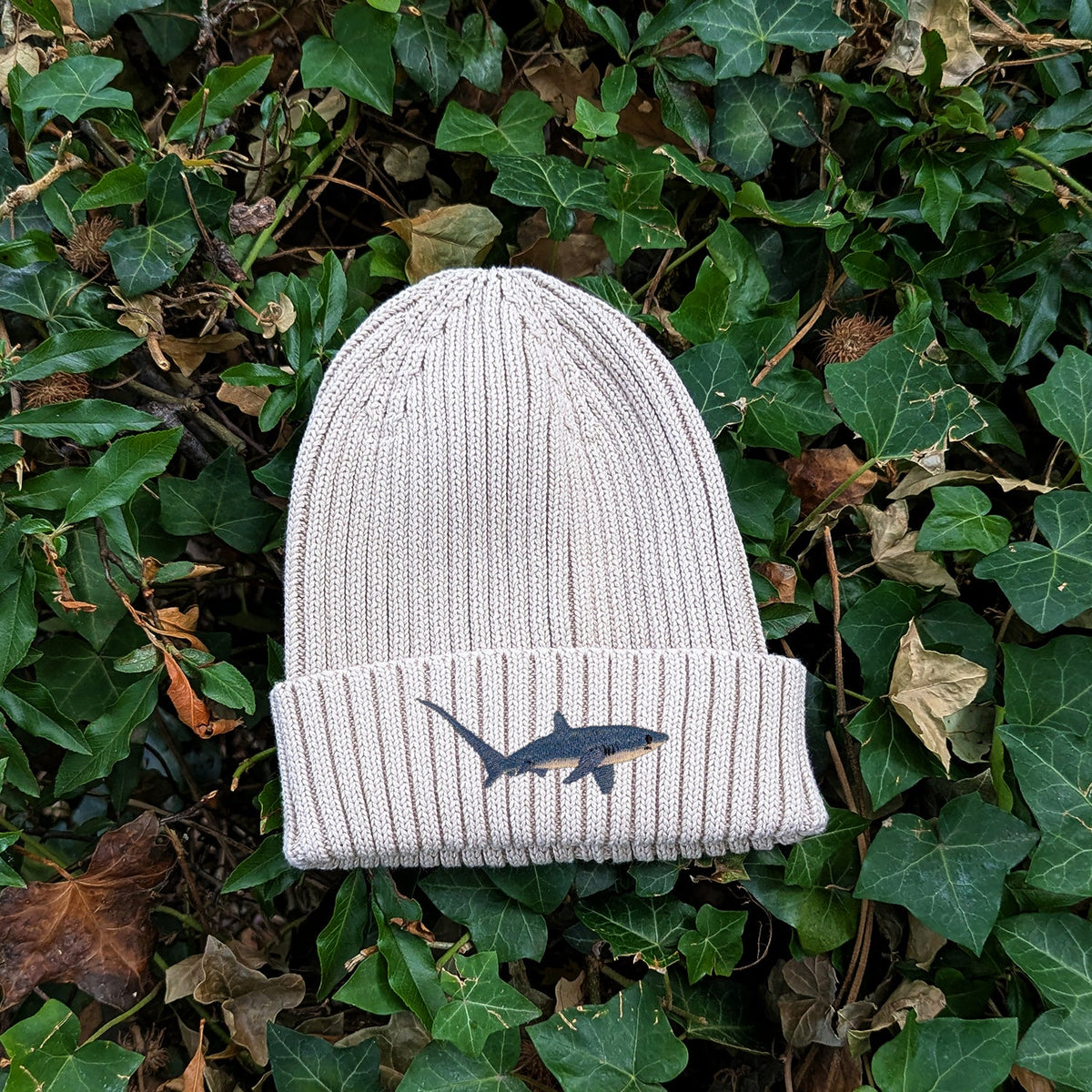Thresher Shark Embroidered Kids Beanie (3 - 7 years)