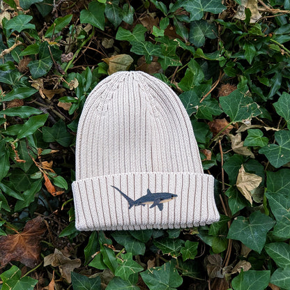 Thresher Shark Embroidered Kids Beanie (3 - 7 years)