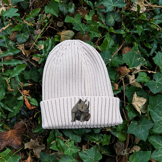 Rhino Embroidered Kids Beanie (3 - 7 years)