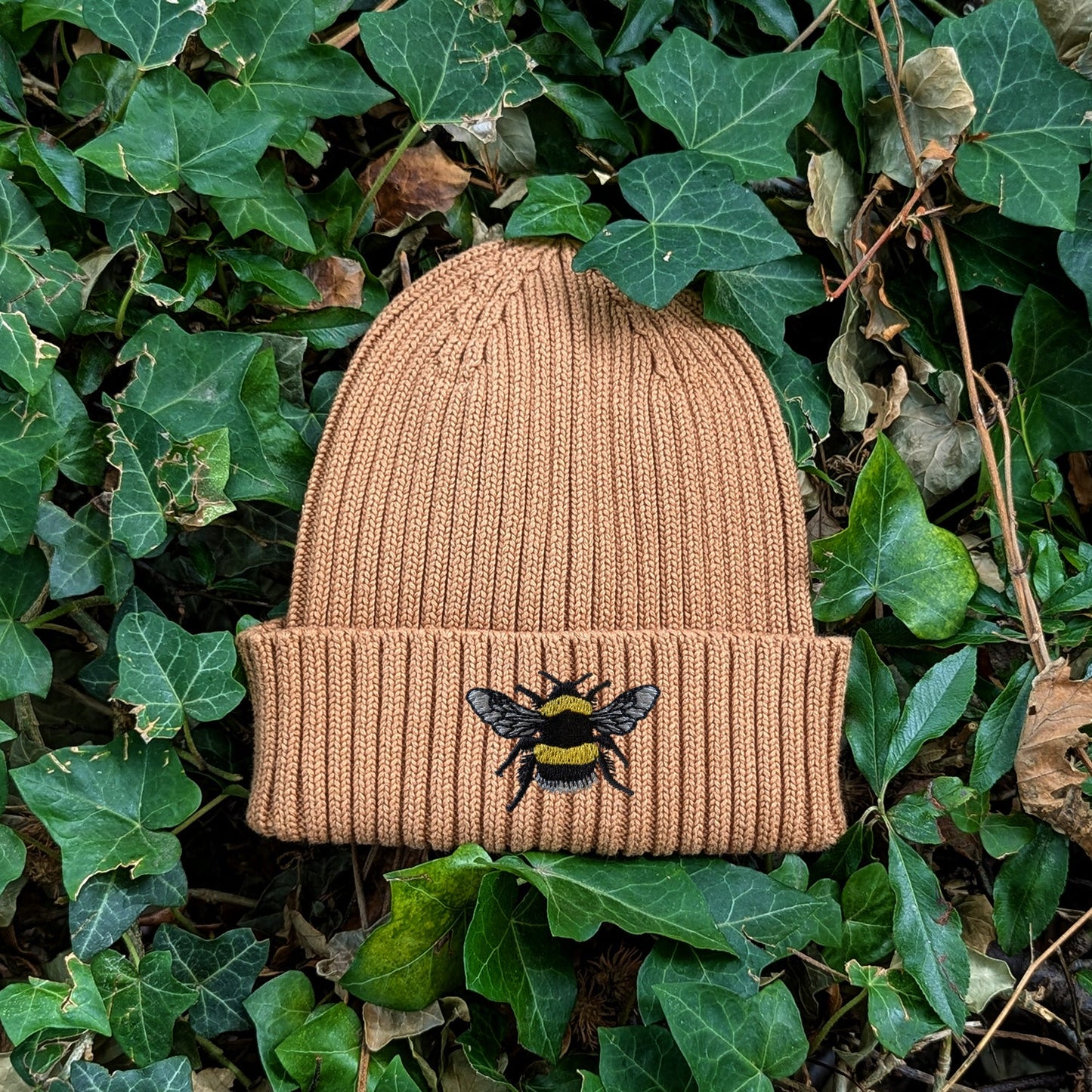 Bumblebee Embroidered Kids Beanie (3 - 7 years)
