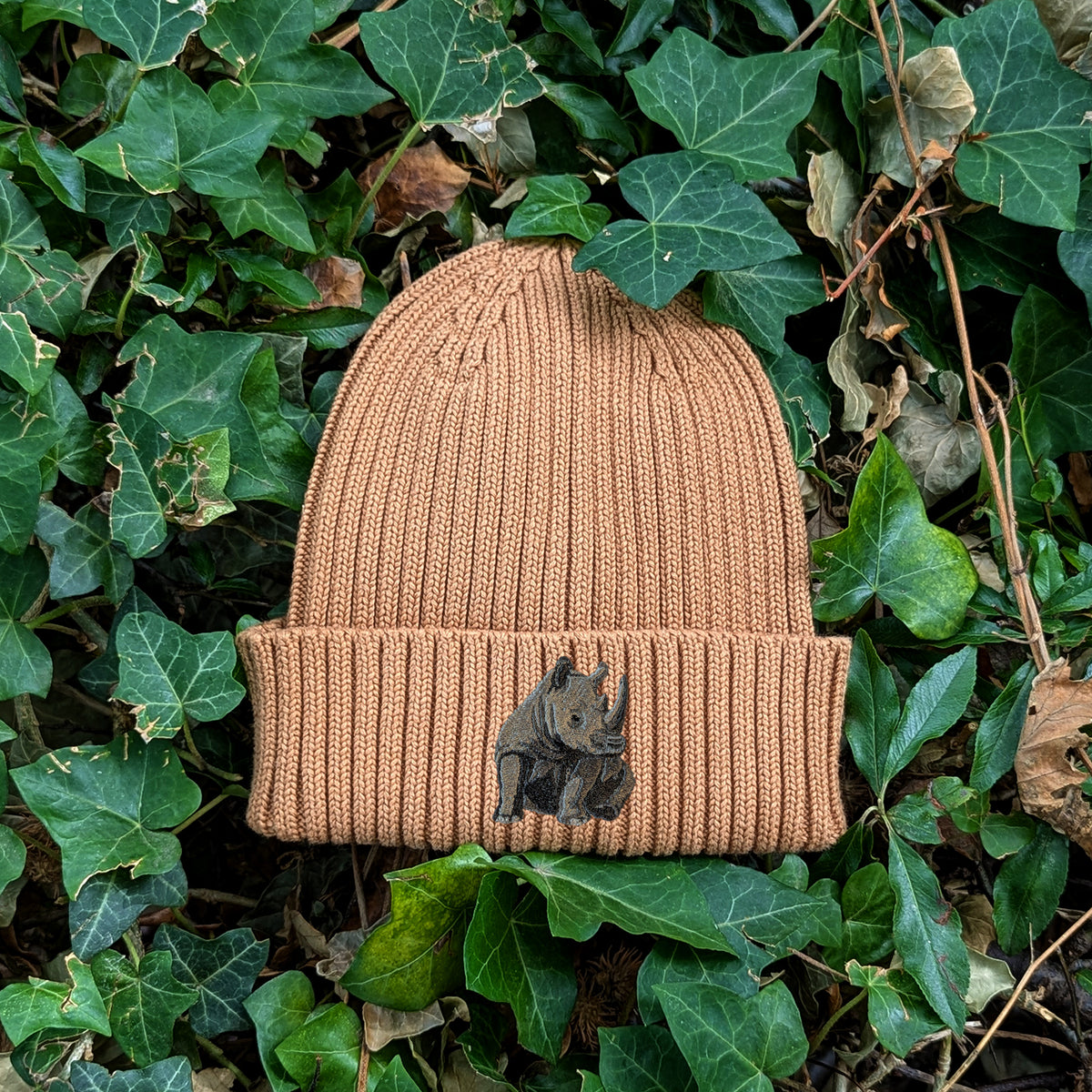 Rhino Embroidered Kids Beanie (3 - 7 years)