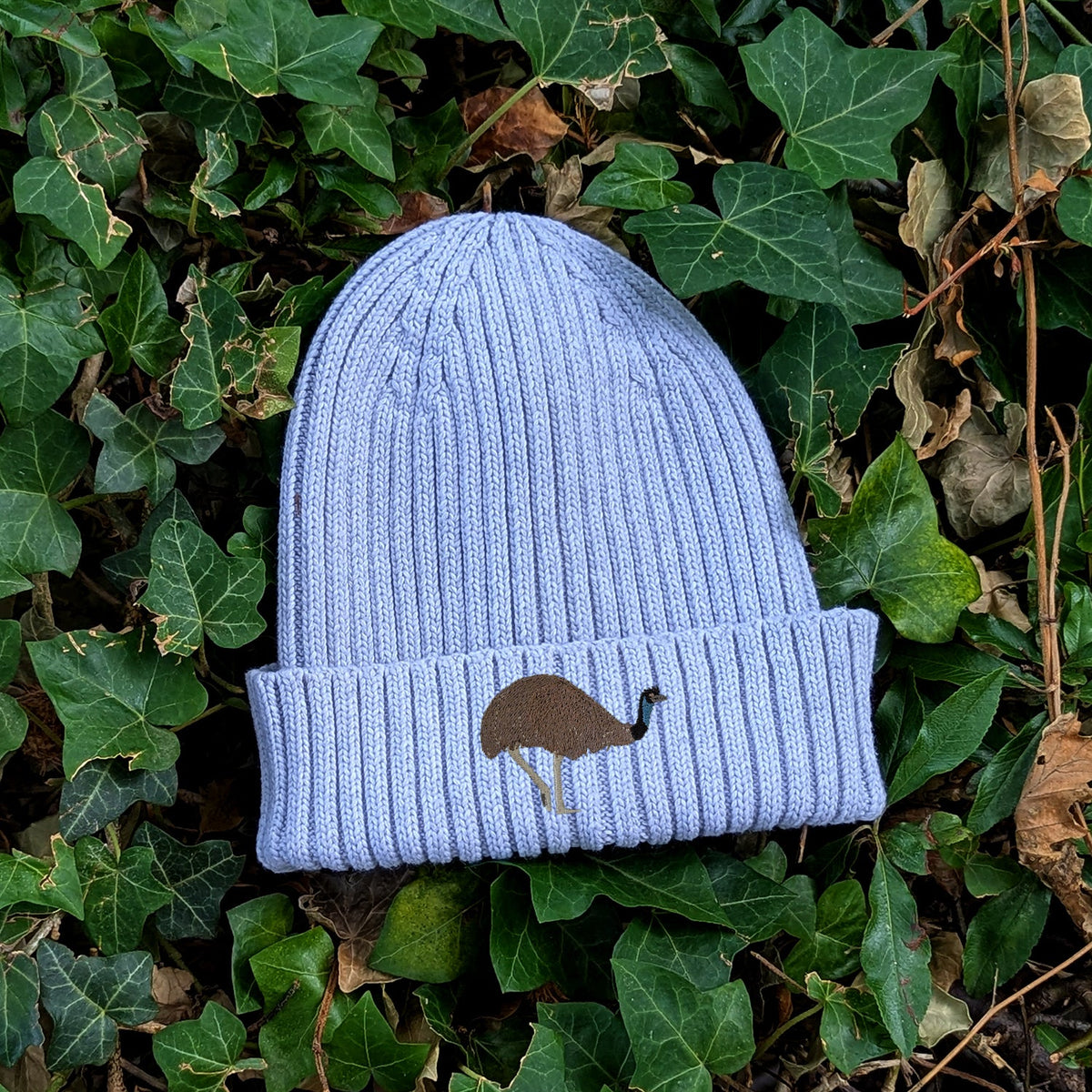 Emu Embroidered Kids Beanie (3 - 7 years)