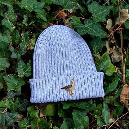 Greylag Goose Embroidered Kids Beanie (3 - 7 years)