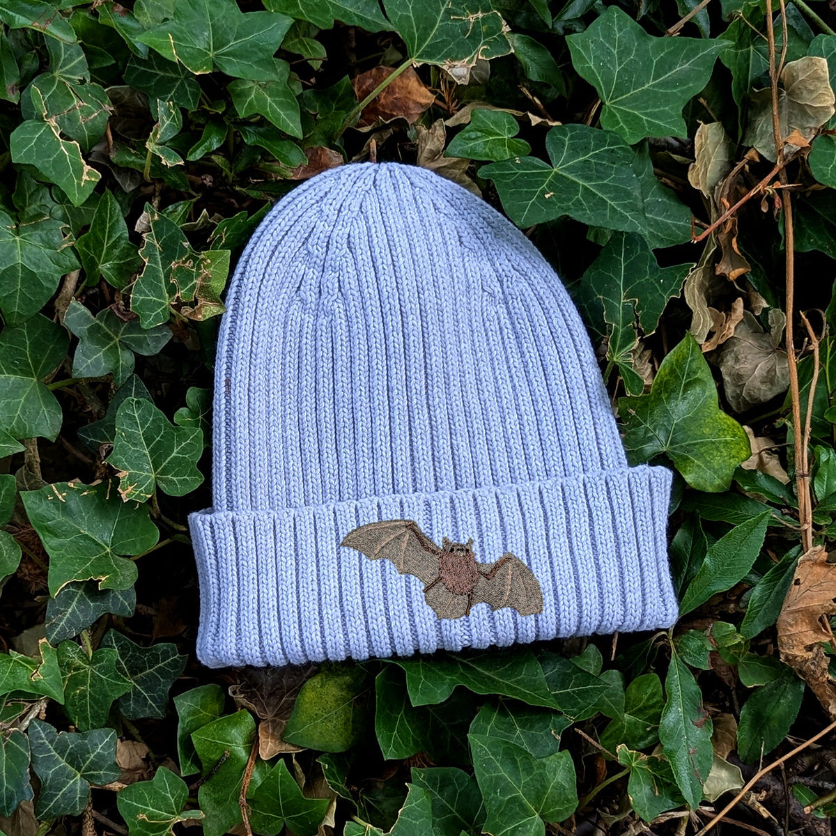 Pipistrelle Bat Embroidered Kids Beanie (3 - 7 years)