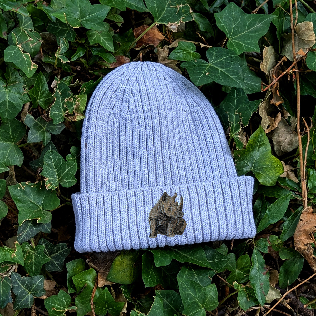 Rhino Embroidered Kids Beanie (3 - 7 years)