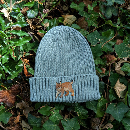 Lynx Embroidered Kids Beanie (3 - 7 years)
