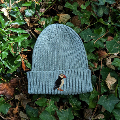 Puffin Embroidered Kids Beanie (3 - 7 years)