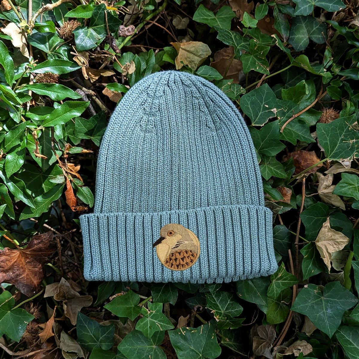 Turtledove Portrait Embroidered Kids Beanie (3 - 7 years)