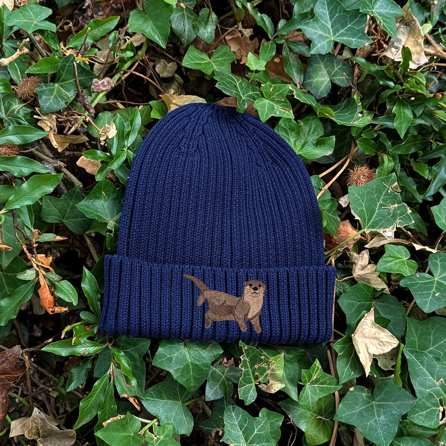 Otter Embroidered Kids Beanie (3 - 7 years)