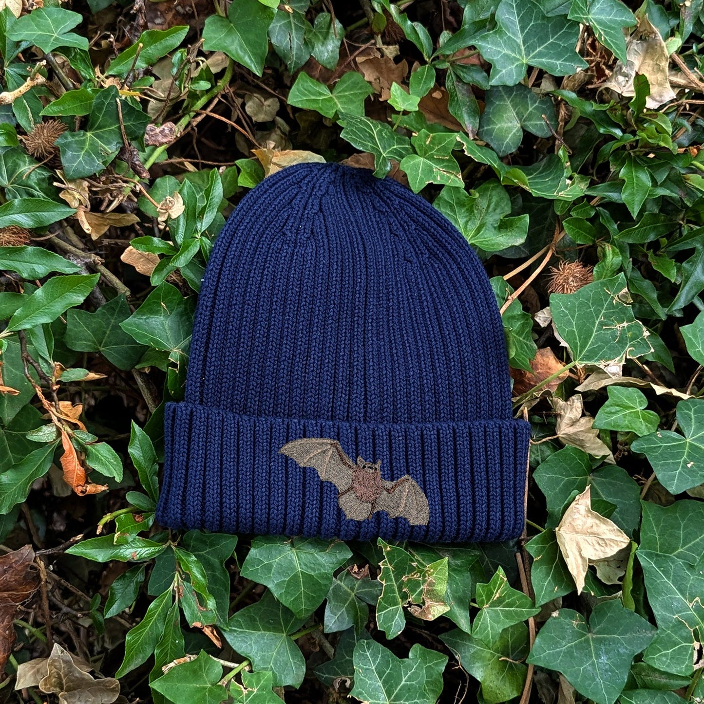 Pipistrelle Bat Embroidered Kids Beanie (3 - 7 years)