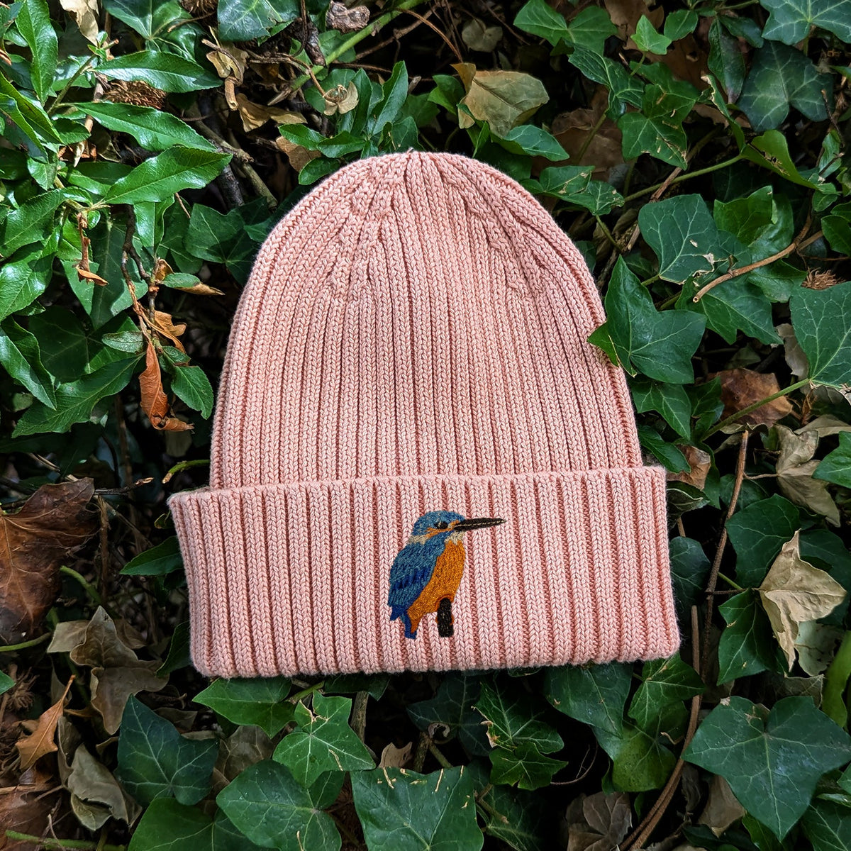Kingfisher Embroidered Kids Beanie (3 - 7 years)