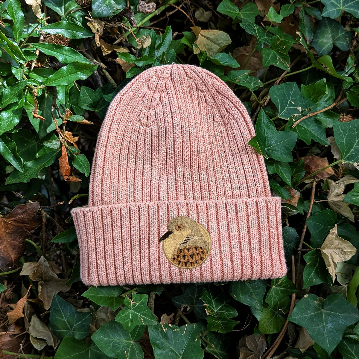 Turtledove Portrait Embroidered Kids Beanie (3 - 7 years)