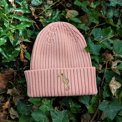 Seahorse Embroidered Kids Beanie (3 - 7 years)