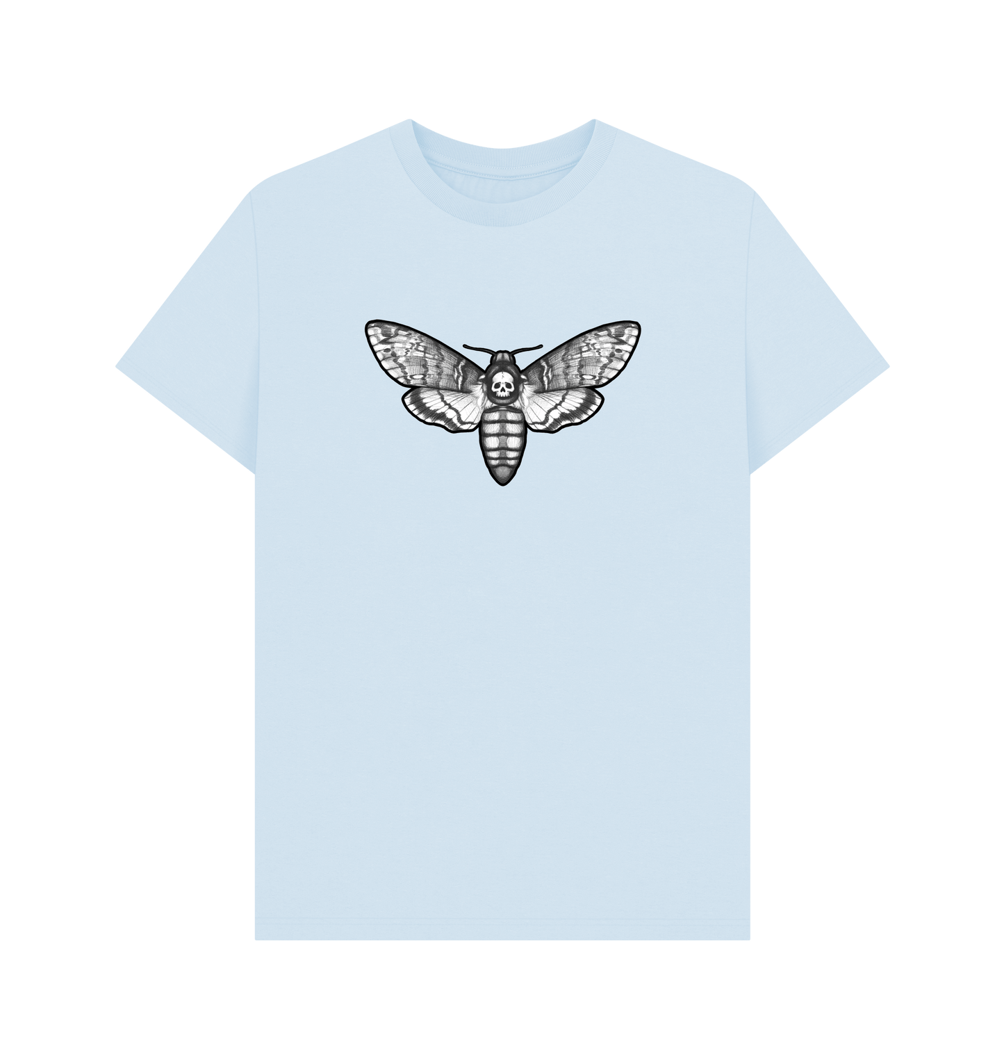 Sky Blue Printed T-shirt Front