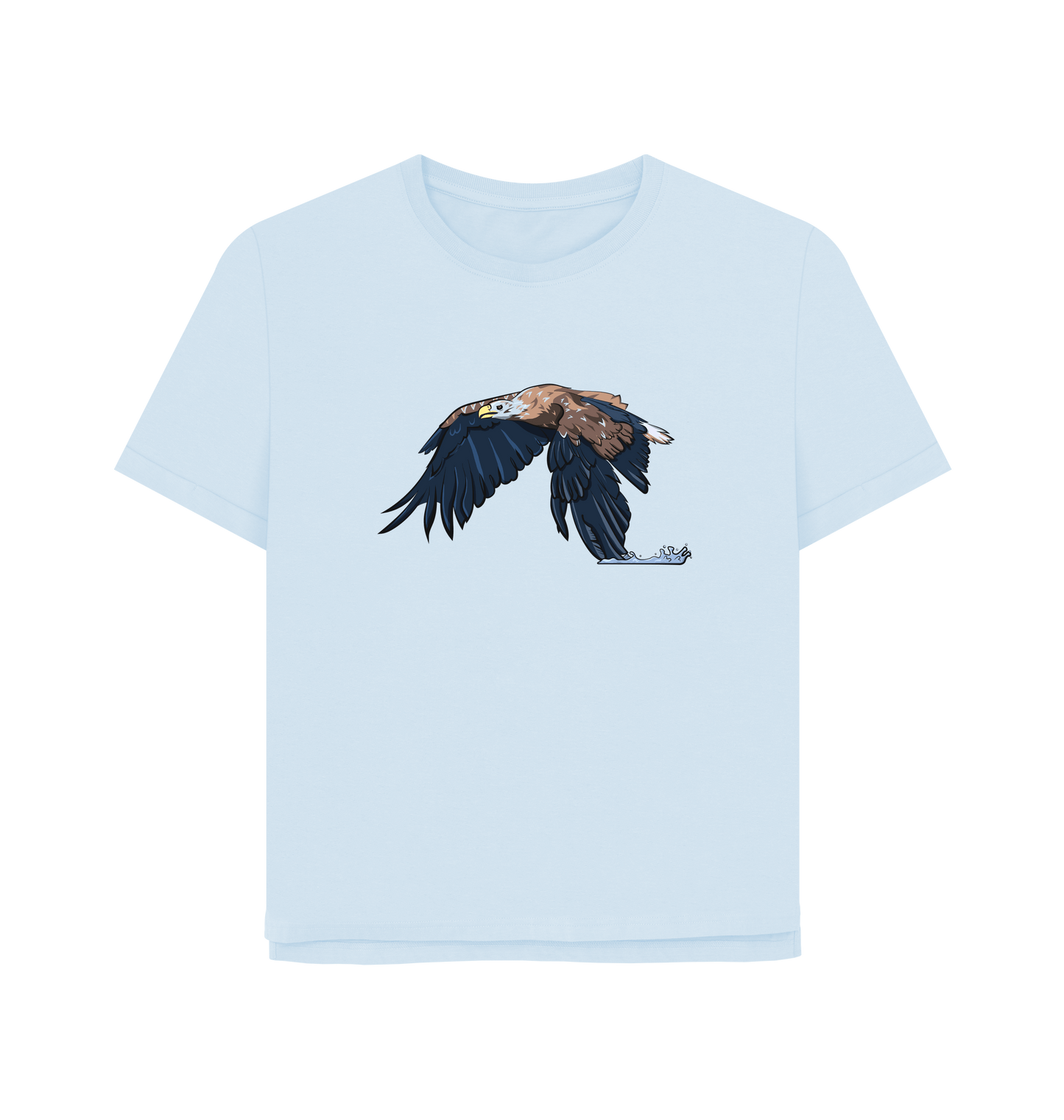 Sky Blue Printed T-shirt Front