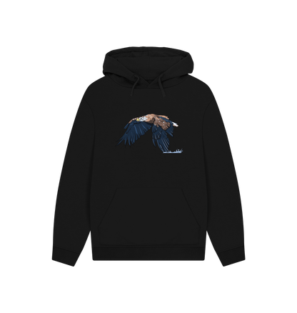 Black Printed Hoody Front