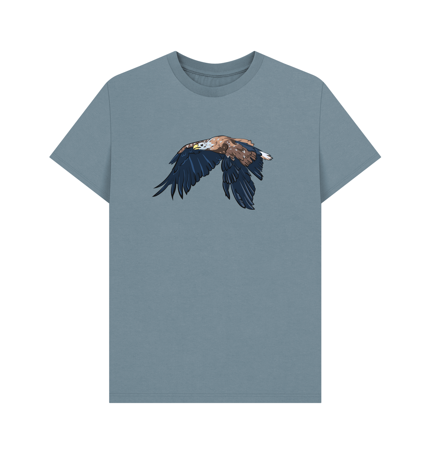 Stone Blue Printed T-shirt Front
