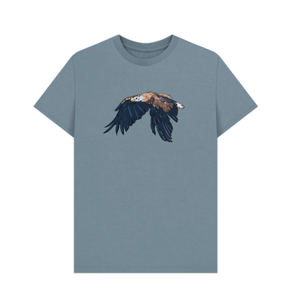 Stone Blue Printed T-shirt Front