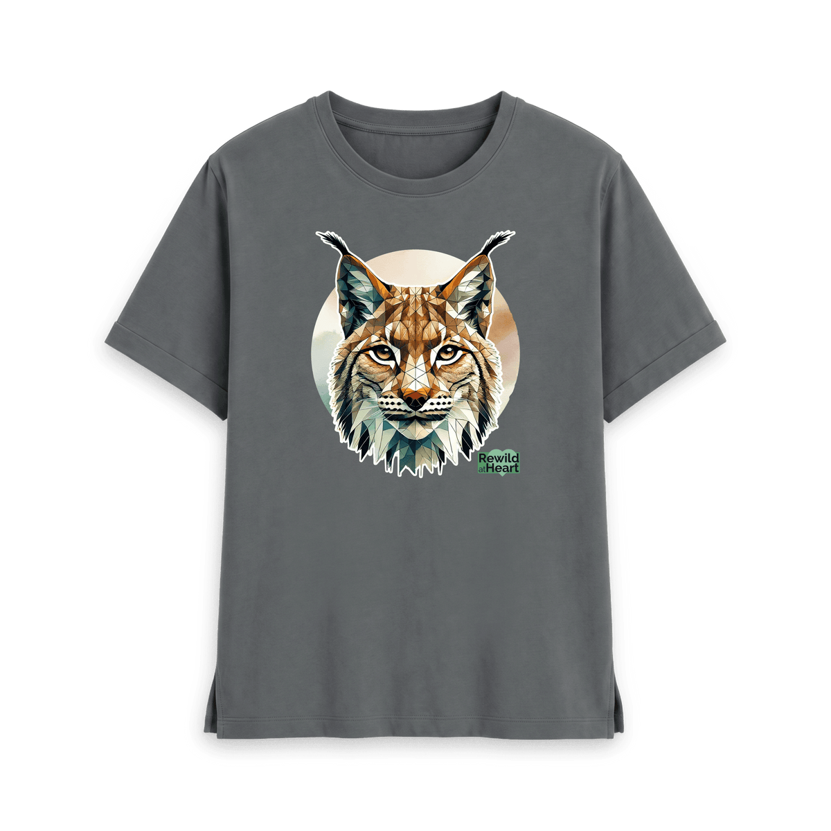 Slate Grey Printed T-shirt Front