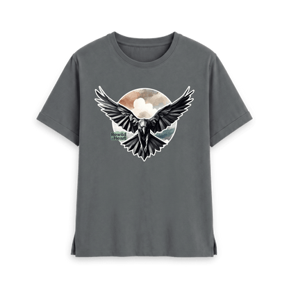Slate Grey Printed T-shirt Front