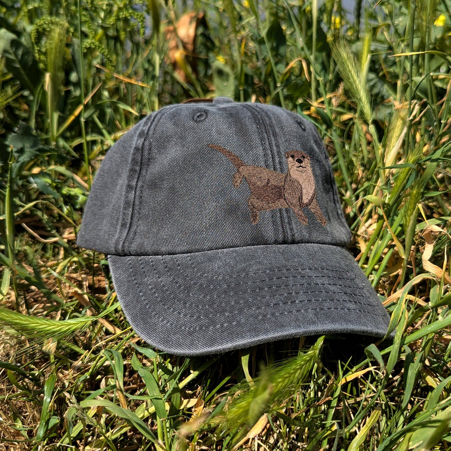 Otter Embroidered Kids Baseball Cap