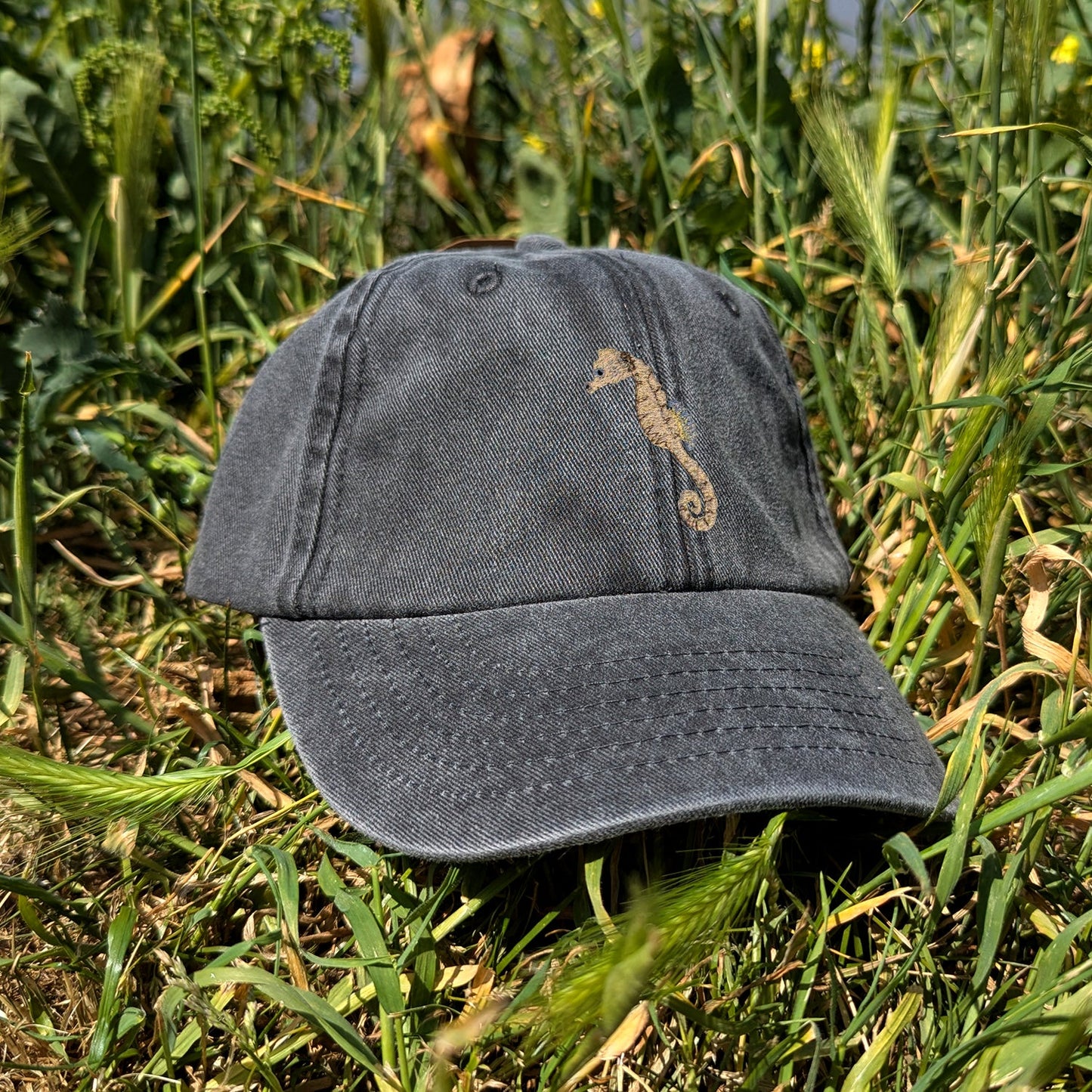 Seahorse Embroidered Kids Baseball Cap (Ages 5 and Up)