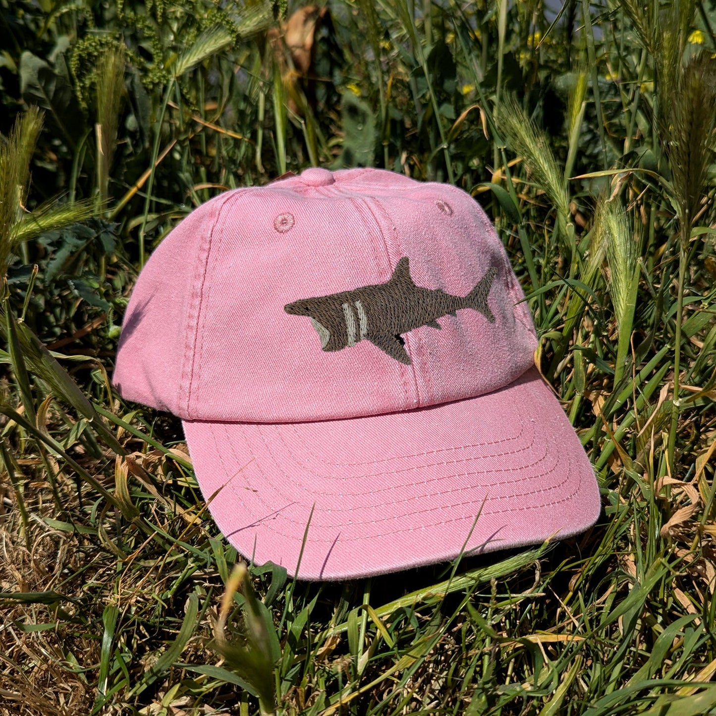 Basking Shark Embroidered Kids Baseball Cap (Ages 5 and Up)