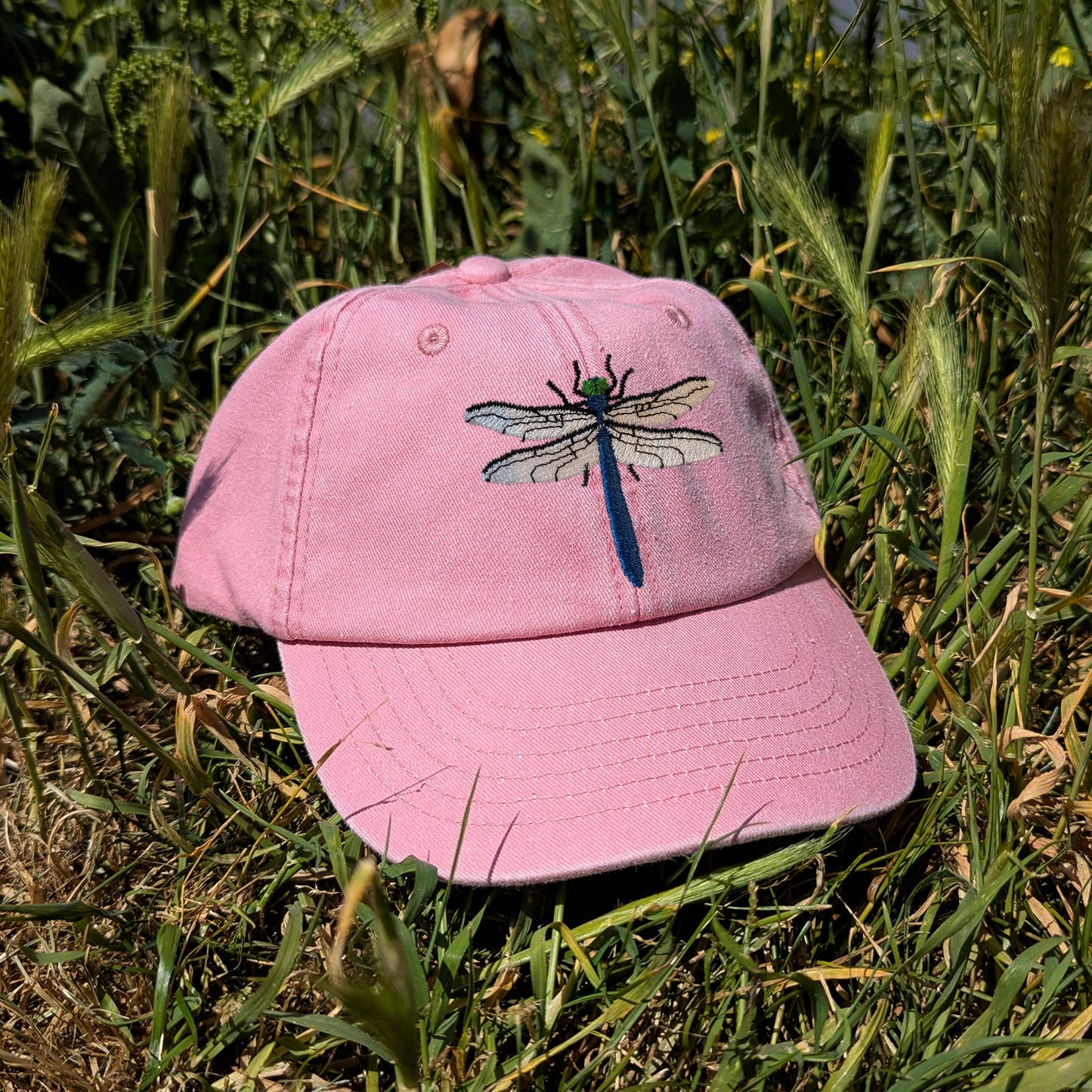 Dragonfly Embroidered Kids Baseball Cap (Ages 5 and Up)