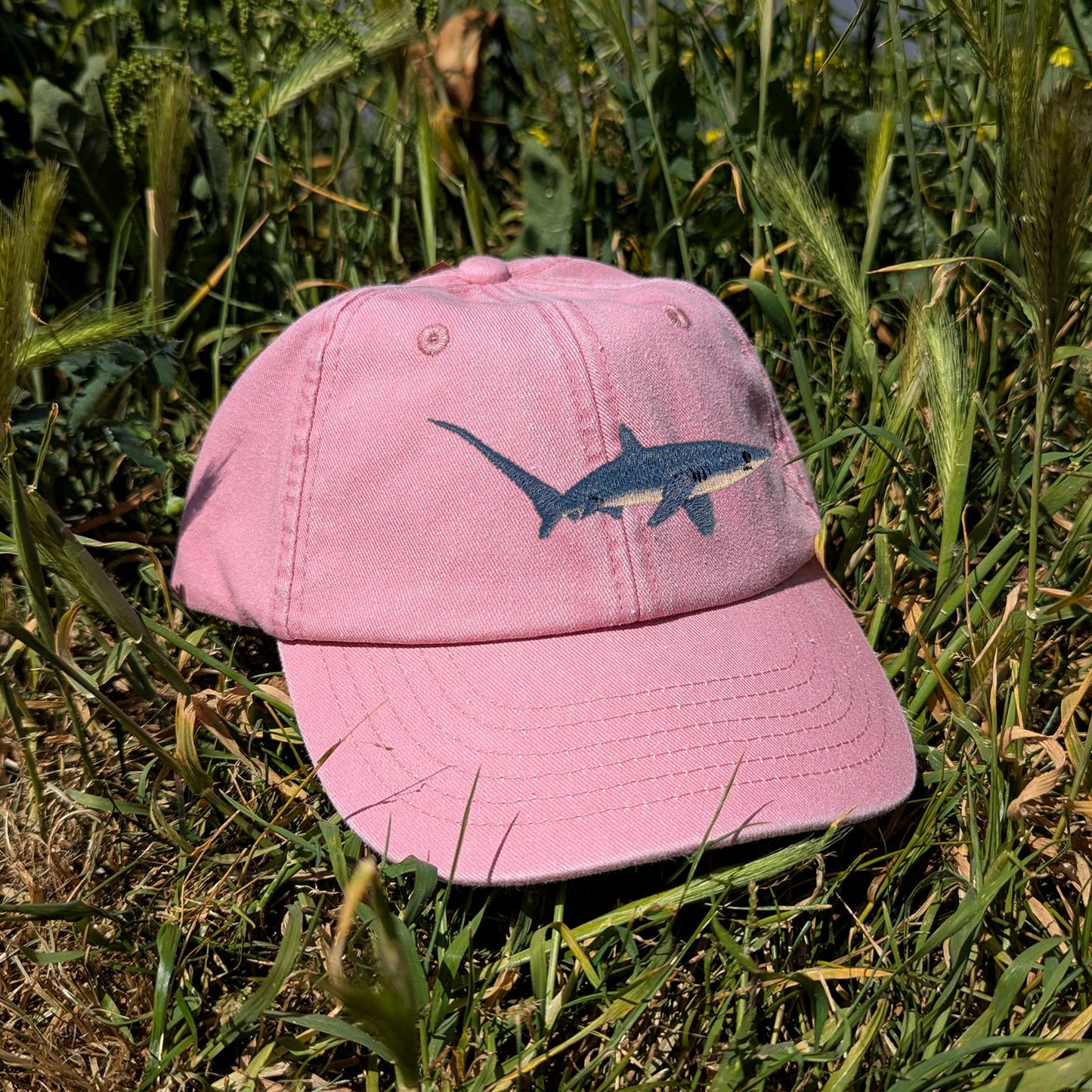 Thresher Shark Embroidered Kids Baseball Cap (Ages 5 and Up)