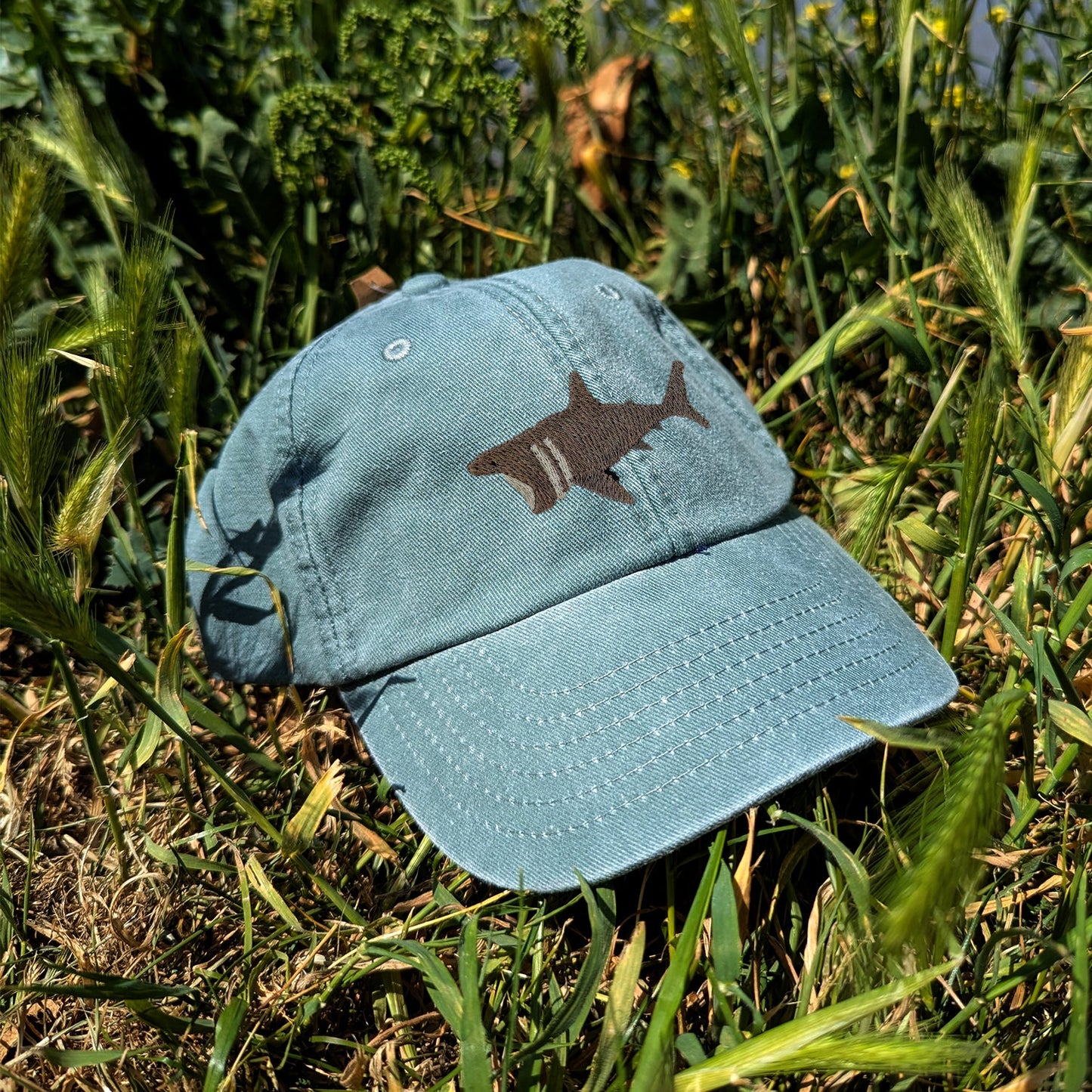 Basking Shark Embroidered Kids Baseball Cap (Ages 5 and Up)