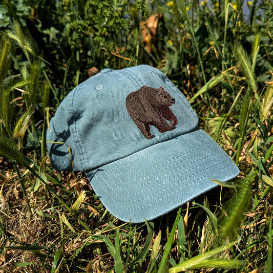 Brown Bear Embroidered Kids Baseball Cap