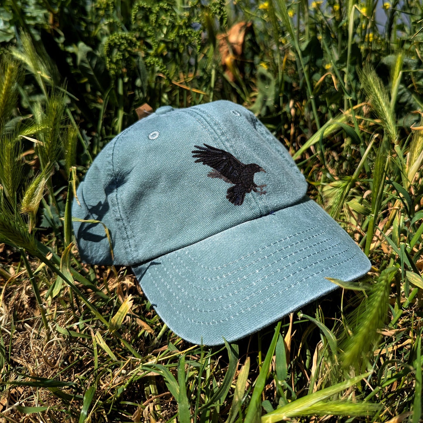Raven Embroidered Kids Baseball Cap (Ages 5 and Up)