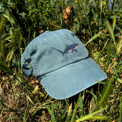 Thresher Shark Embroidered Kids Baseball Cap (Ages 5 and Up)