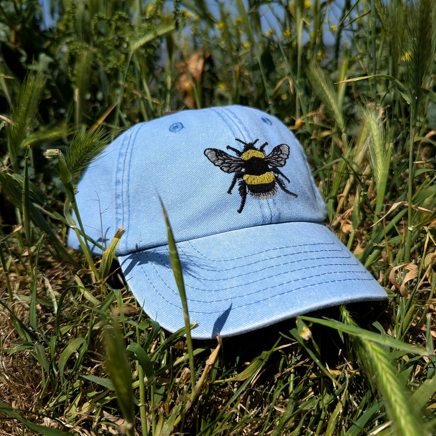 Bumblebee Embroidered Kids Baseball Cap (Ages 5 and Up)